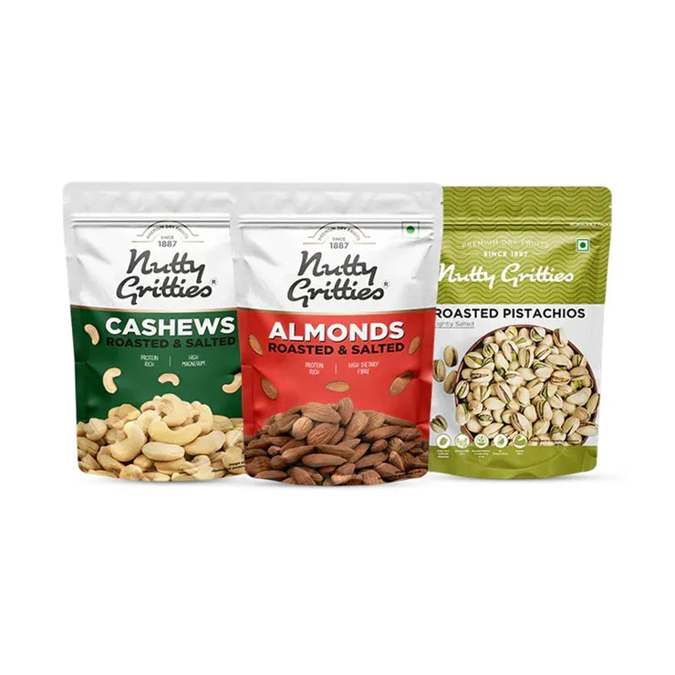 Roasted Dry Fruits Combo Pack (200g each)