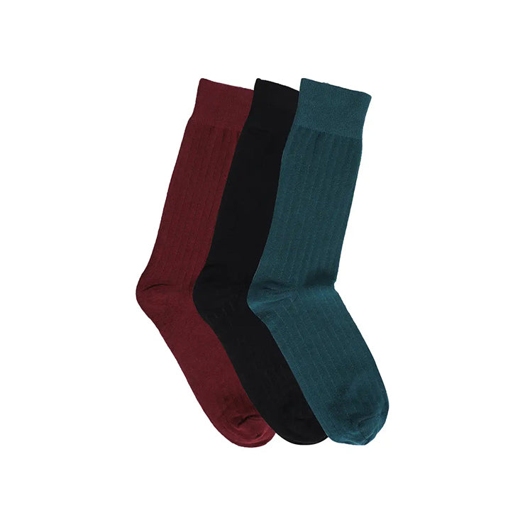 Crew length Regular Socks for Men (Combo of 3)