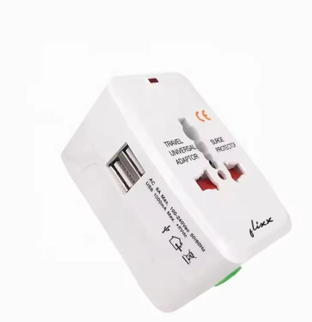 By Flixx Universal Travel Adapter (White)