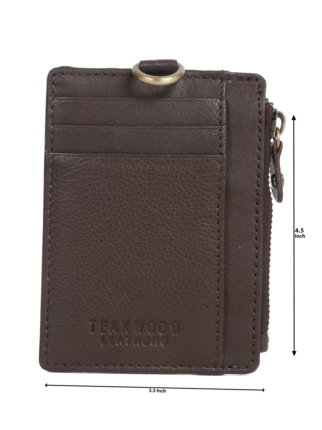Leather Unisex Cardholder (Brown)