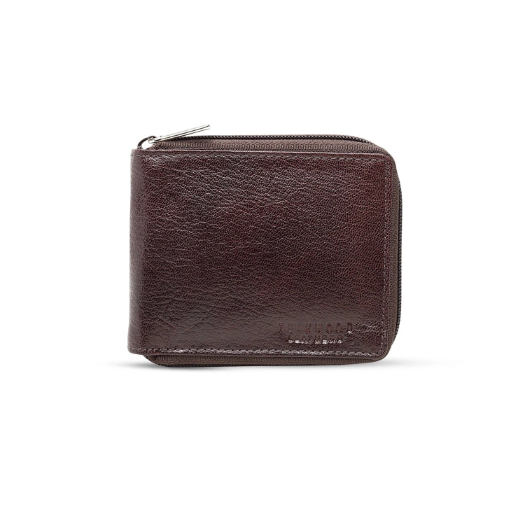 Leather Zip Around Men's Wallet