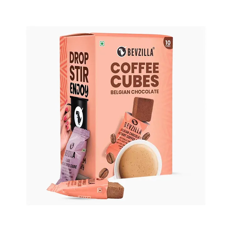 Belgian Chocolate Coffee Cubes - 10 cubes