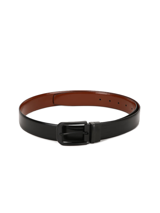 Reversible Leather Belt for Men (Black and Brown)