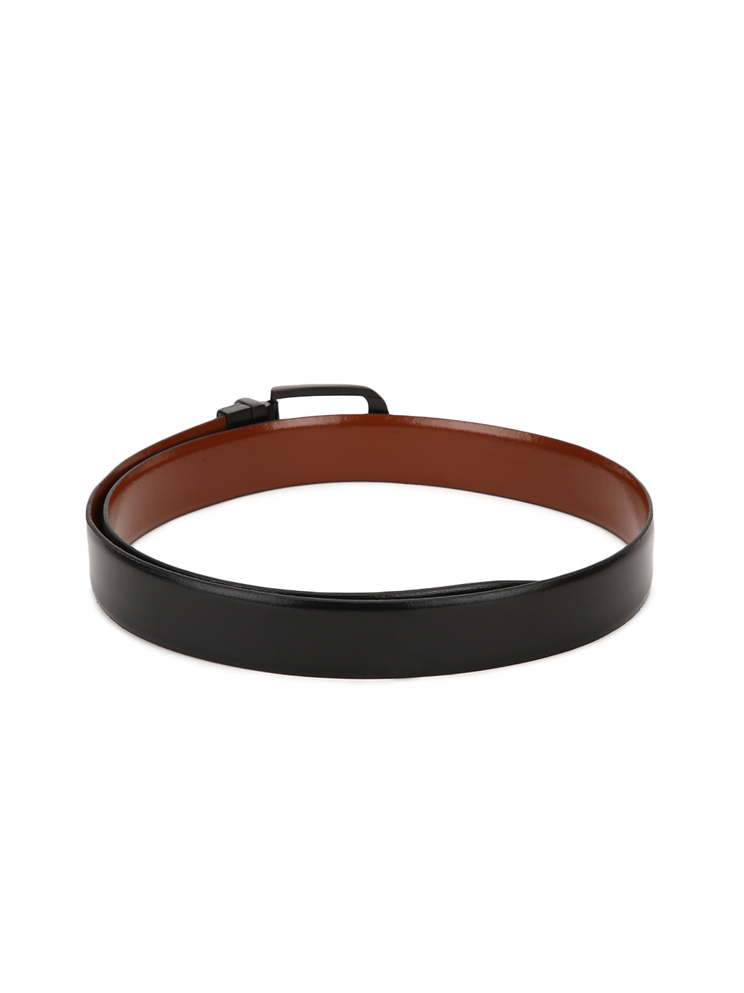 Reversible Leather Belt for Men (Black and Brown)