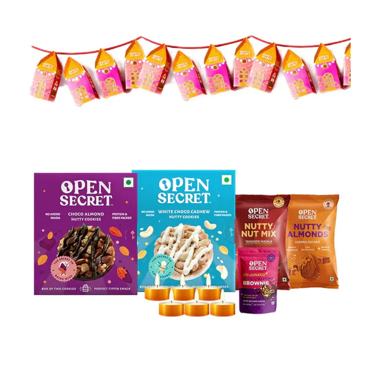 Cookies, Brownie, Flavoured Nuts Gift Box Combo