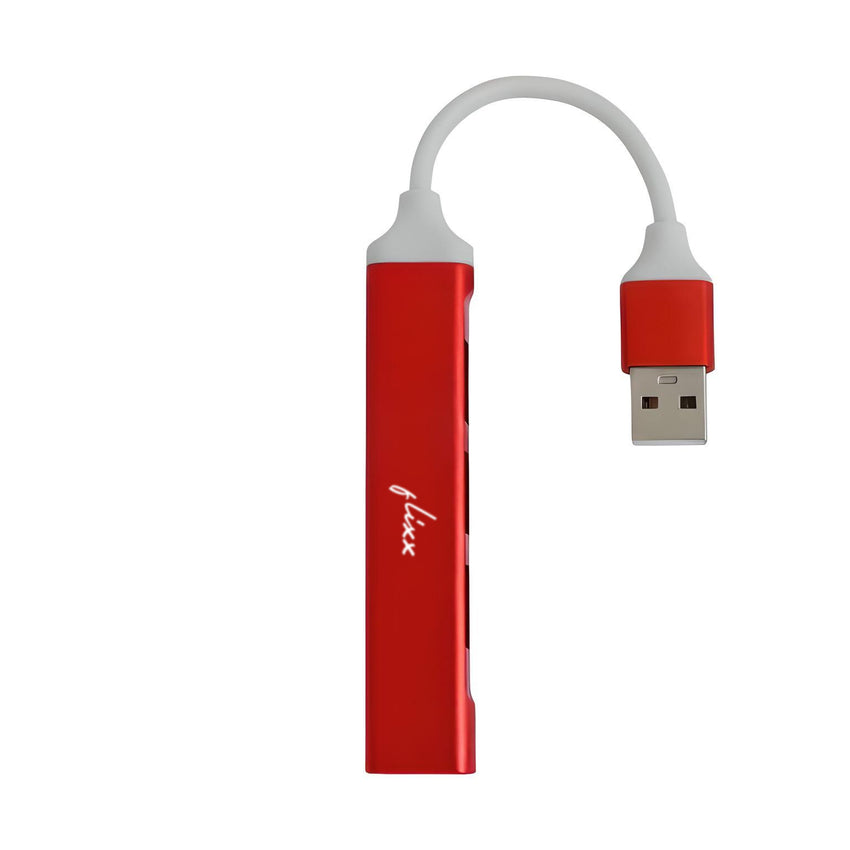 By Flixx 4-Port USB Hub (Random Colour Supply)