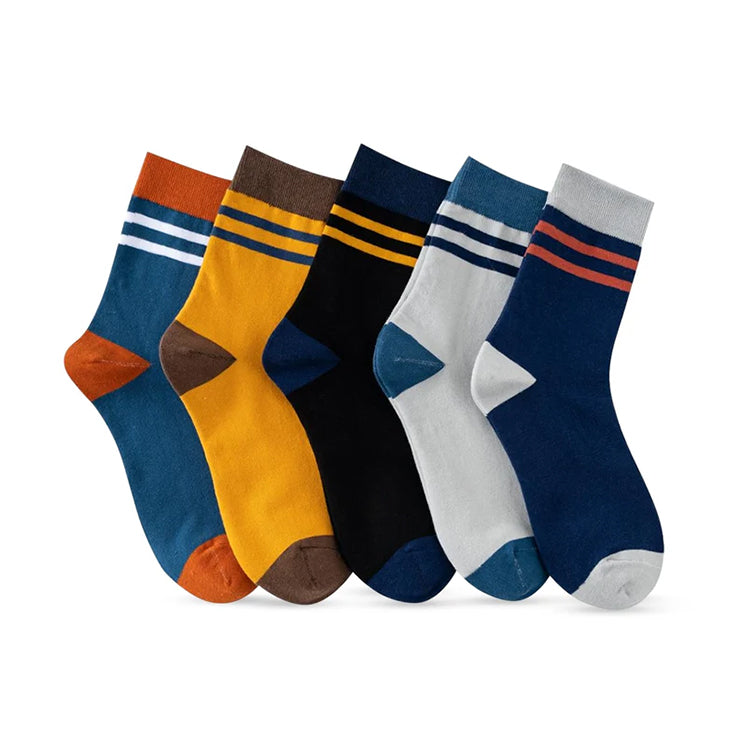 Ankle length Cotton Men Socks ( Combo of 5 )
