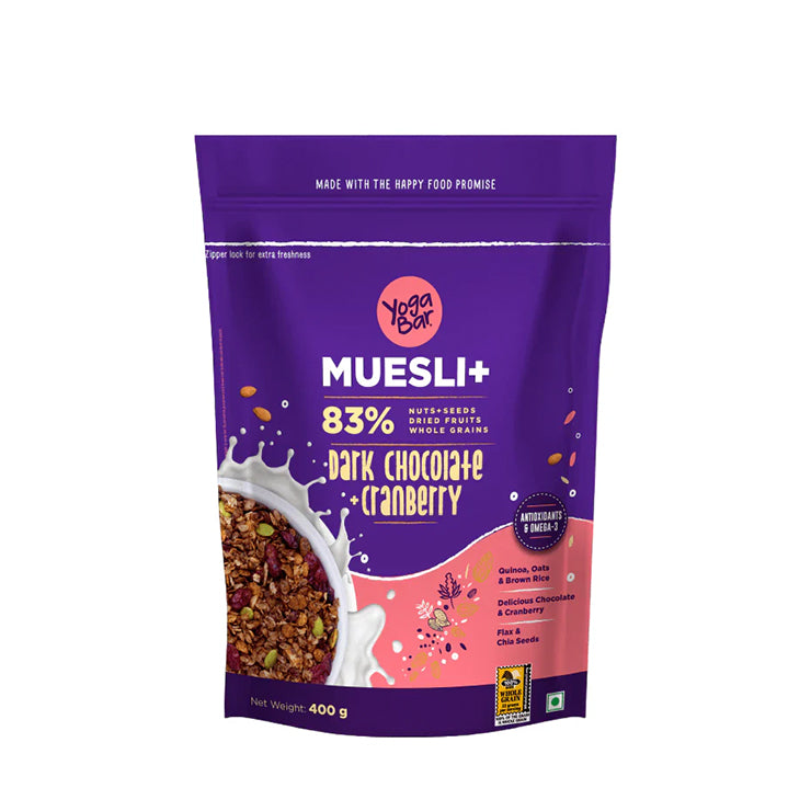 Dark Chocolate and Cranberry Muesli - 400g