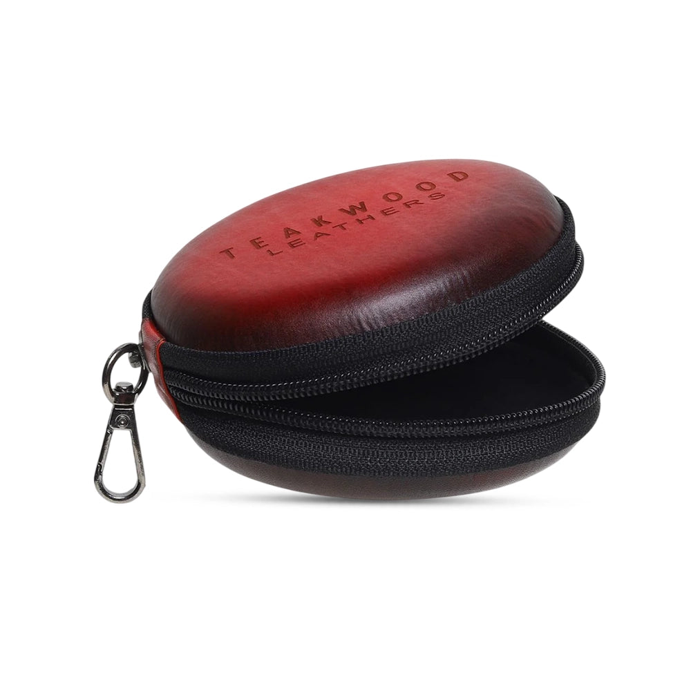 Zipper Headphone Leather Case