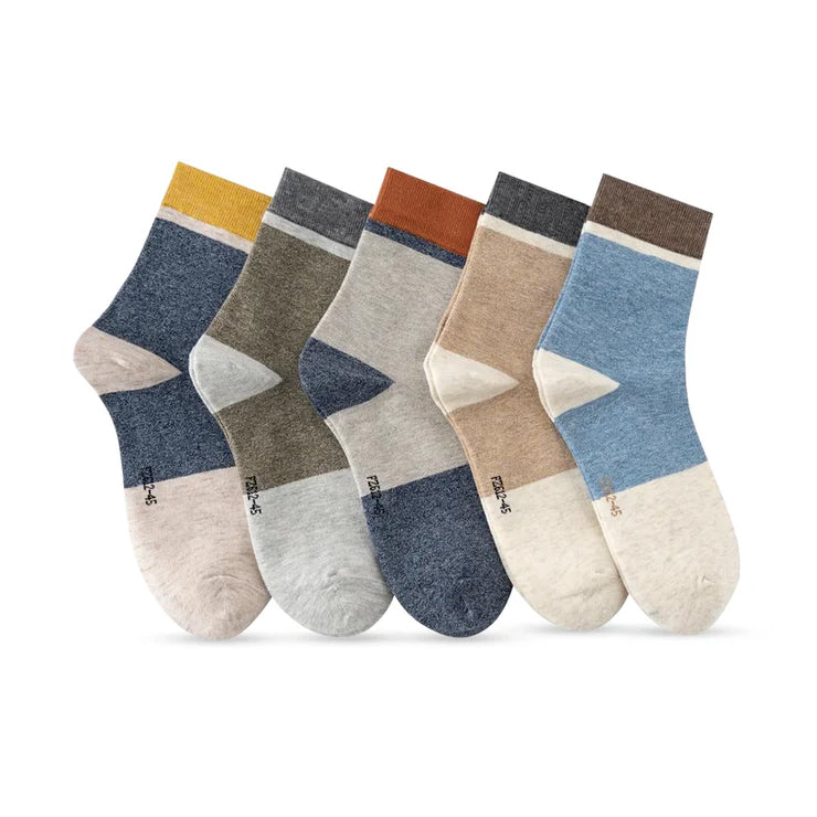 Ankle length Cotton Men Socks ( Combo of 5 )