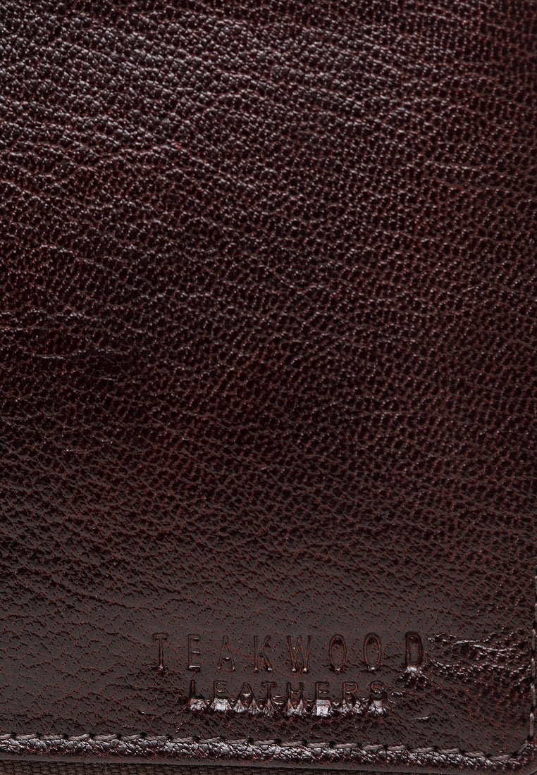 Leather Zip Around Men's Wallet