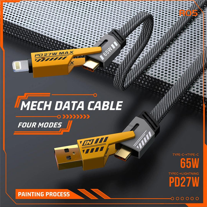 4-in-1 6 Amp Cable Fast Charging 65w