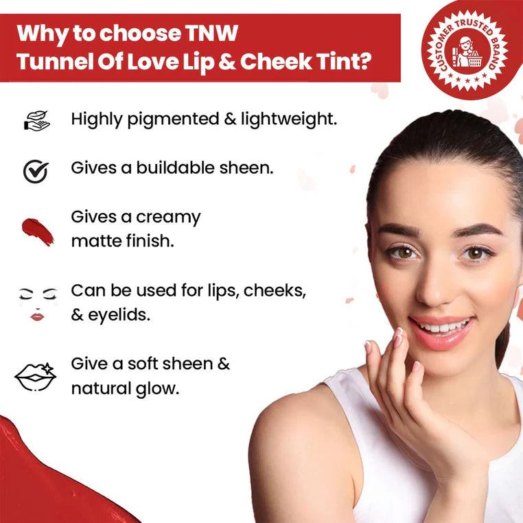 Lip and Cheek Tint with Rosehip Oil (5g)