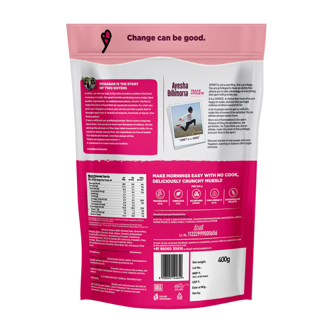 Fruit nuts and Seeds Muesli - 400g