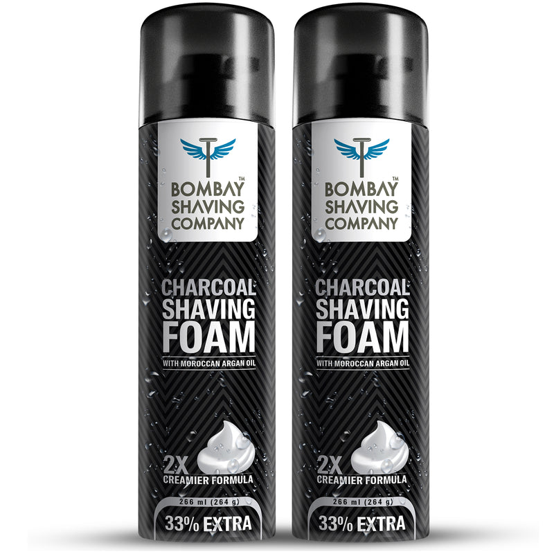 Charcoal Shaving Foam - (266ml x 2)