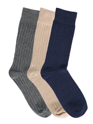 Crew length Regular Socks for Men (Combo of 3)