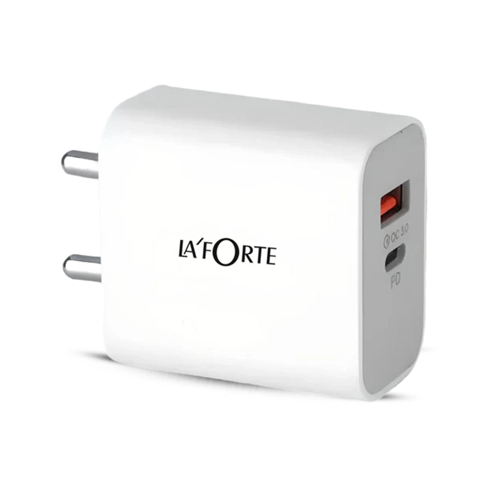 USB Wall Fast Charging Power Adaptor With Micro Usb Cable (White)