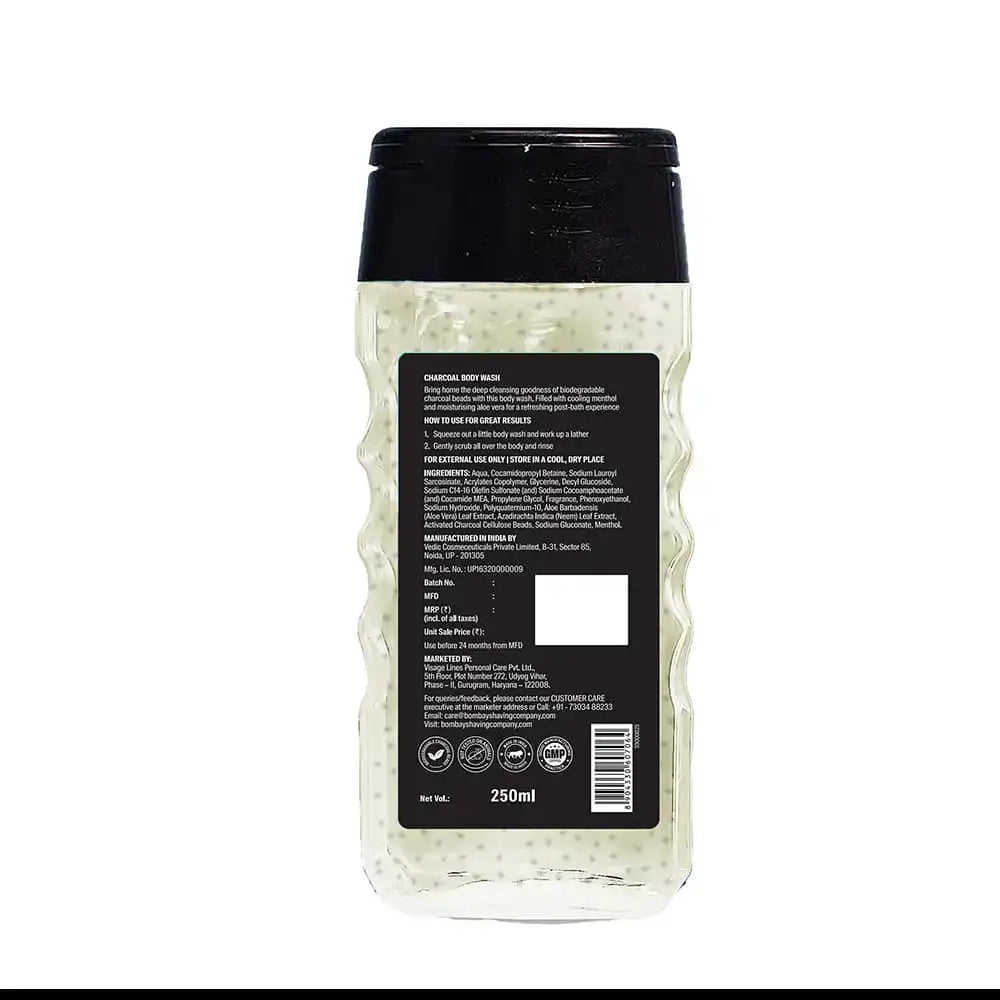 Charcoal Body Wash - (250ml x 2)