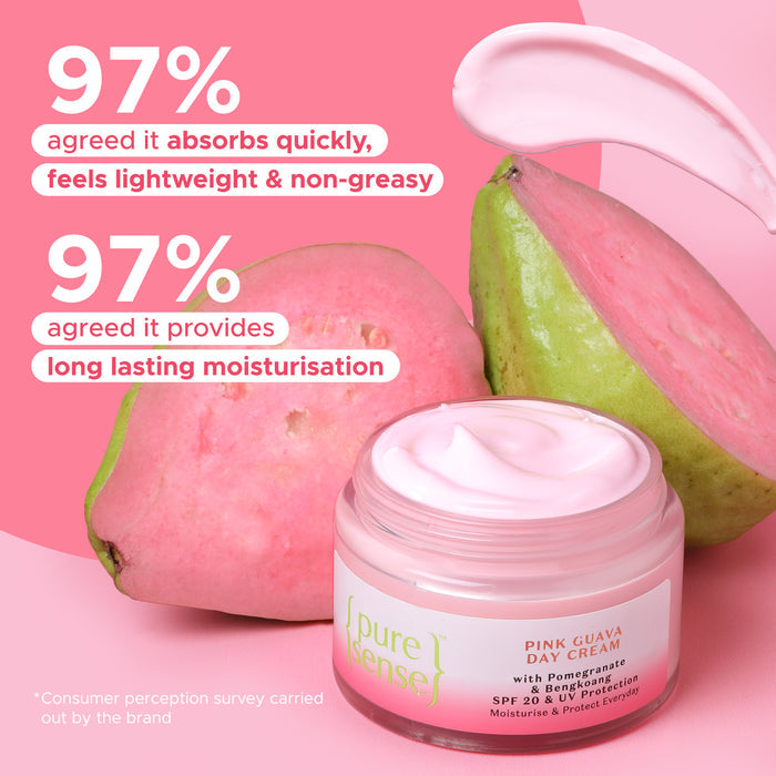 Pink Guava Day Cream with Pomegrenate and Bengkoang - SPF20 and UV Protection