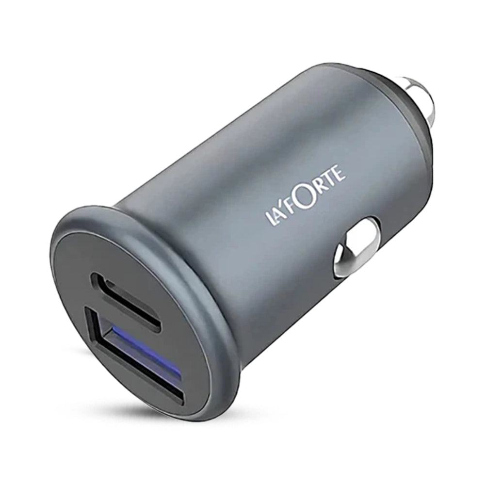 Compact Metal Dual Port Ultra Fast Car Charger