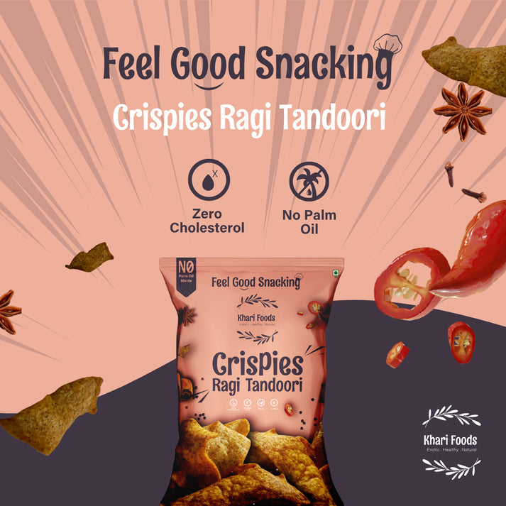 Ragi Crispies Tandoori Flavour (50g x 4)