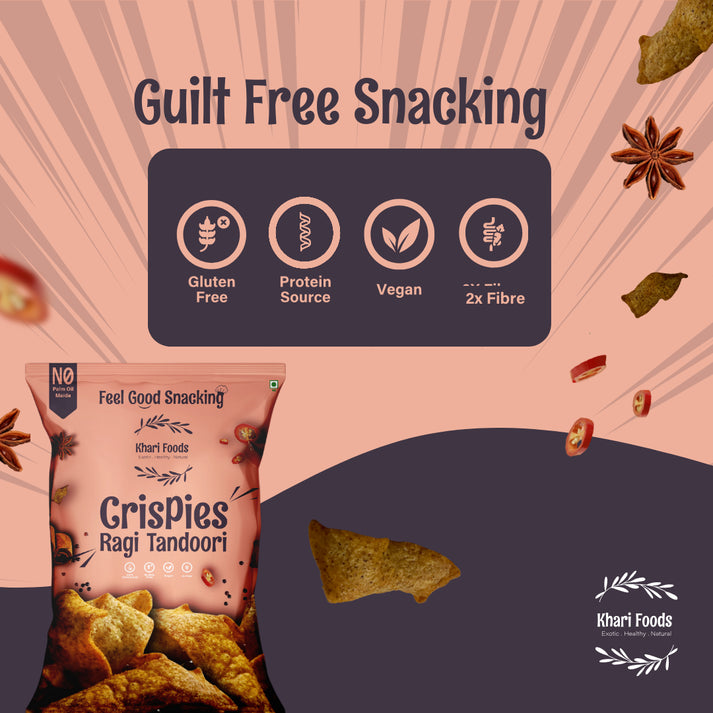 Ragi Crispies Tandoori Flavour (50g x 4)