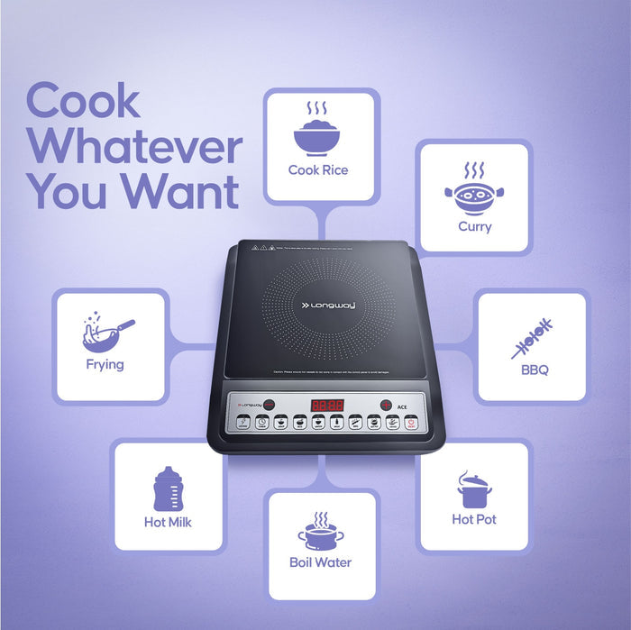 Ace IC Induction Cooktop 2000W - Black