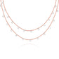 Rose Gold Layered Queens Necklace