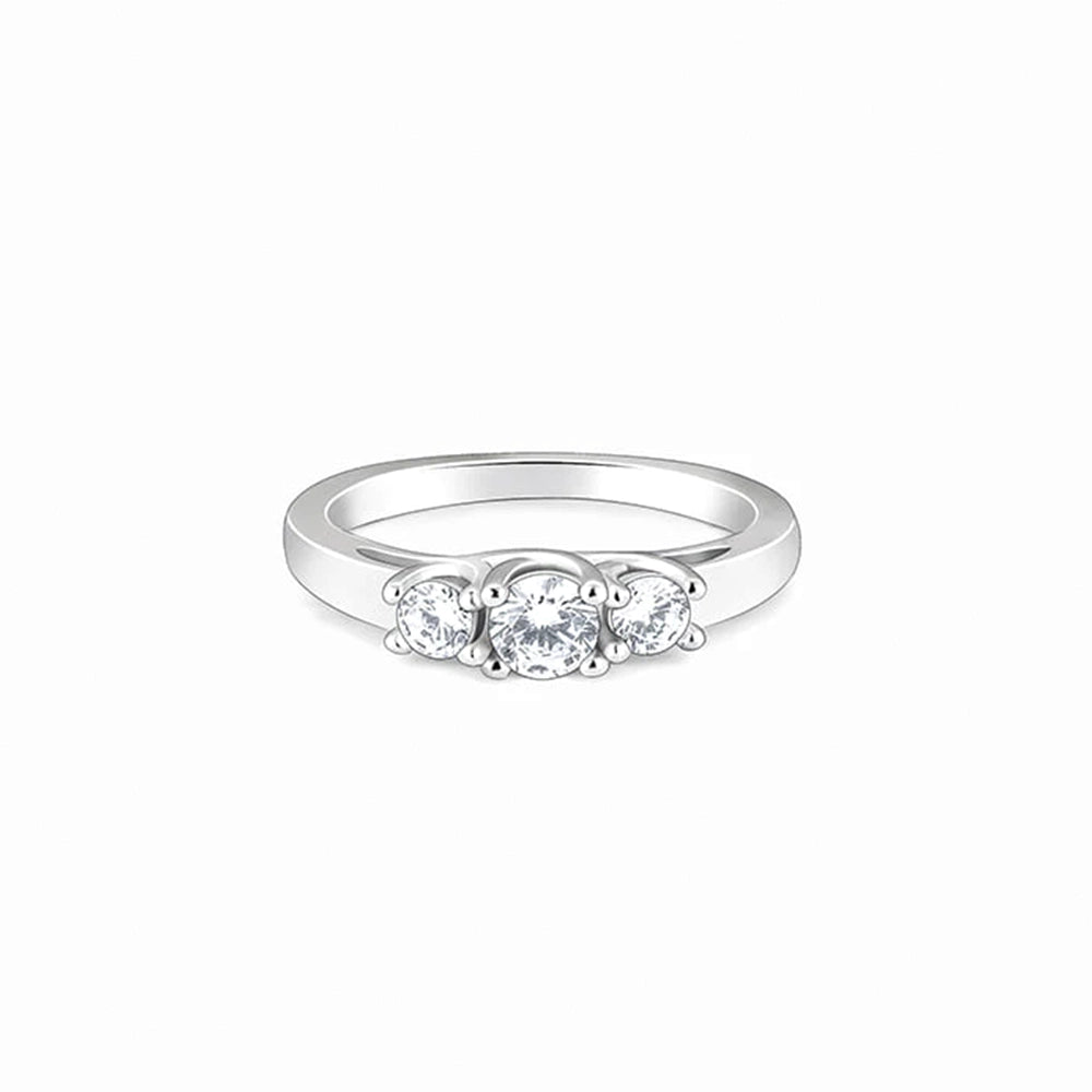 Sterling Silver Trilogy Love Ring