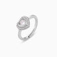 Sterling Silver Zircon Heart's Desire Ring