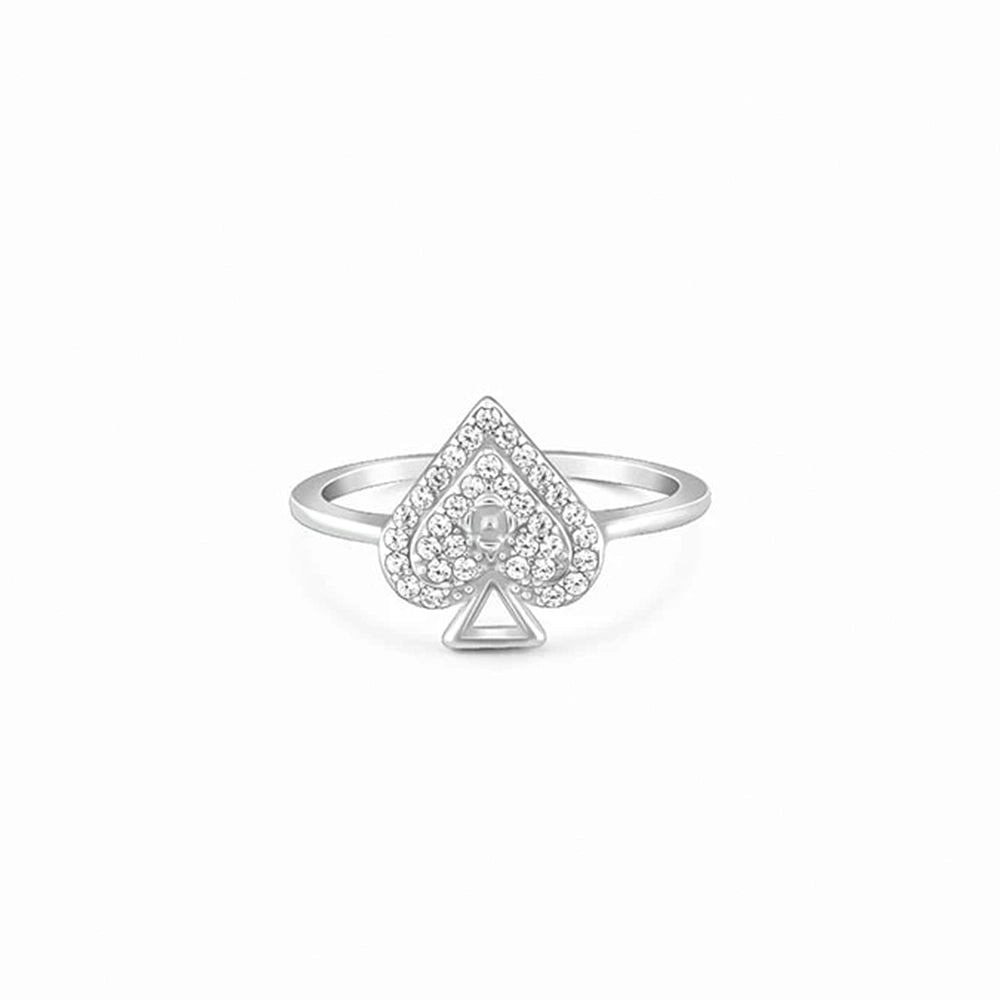 Sterling Silver Spade Ring