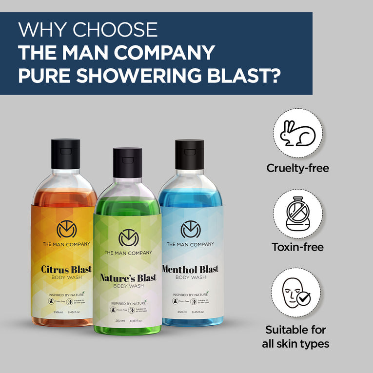 Pure Showering Blasts Body Wash - (250ml x 3)