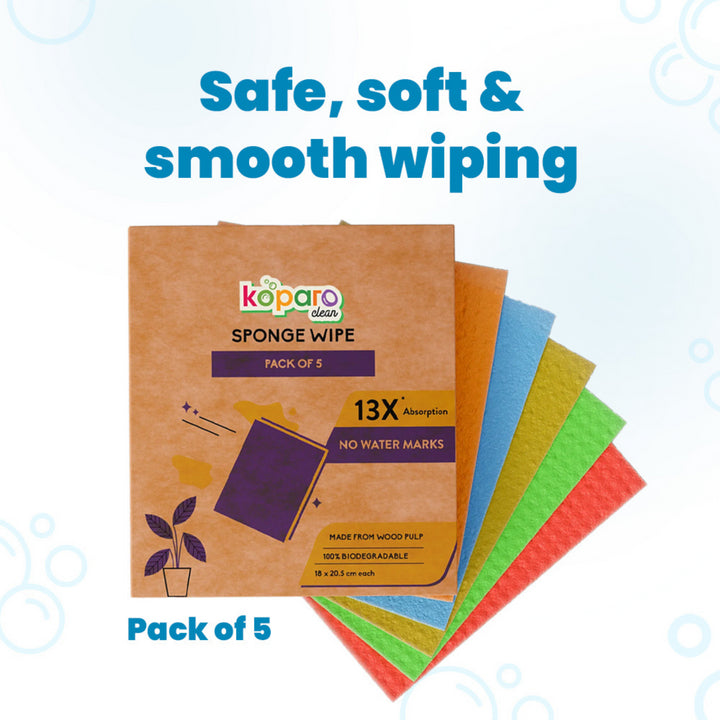 Natural Sponge Wipes - Large