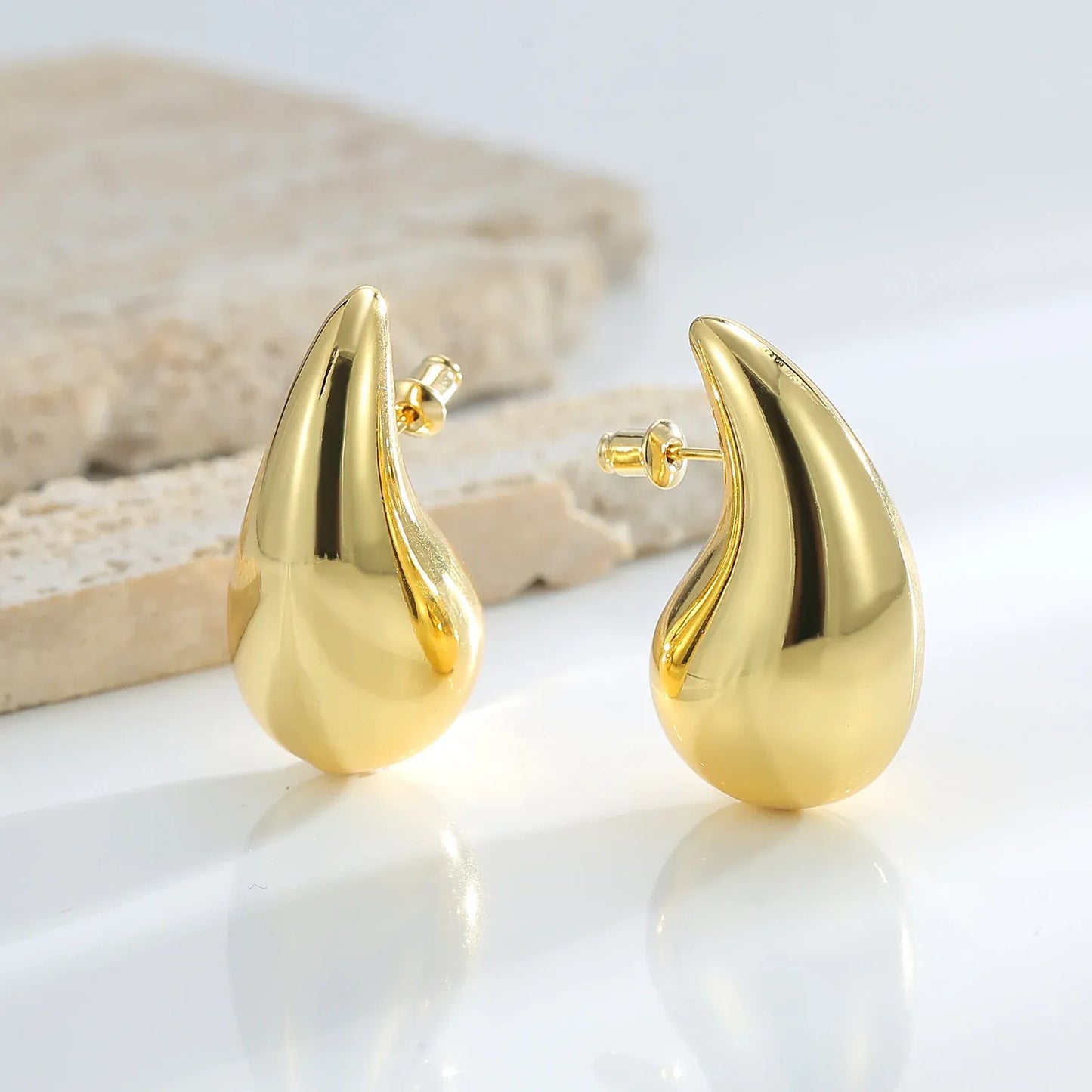 Lustrous Gold Plated Studs