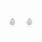 Sterling Silver Graceful Pear Earrings