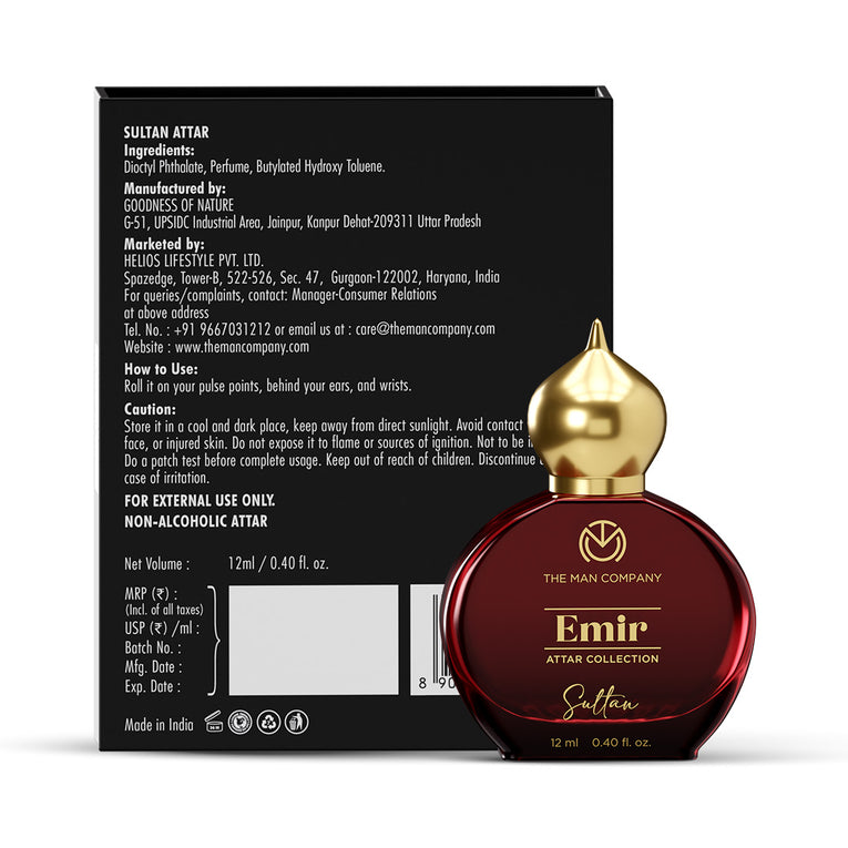 Emir Attar Sultan Perfume (12ml)