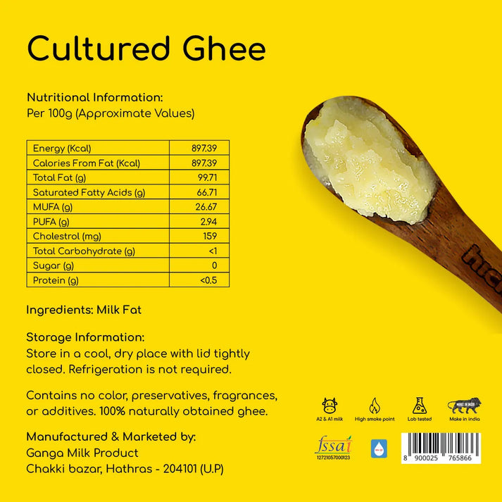 Cultured Bilona Ghee (1000ml)