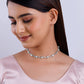 Silver Zircon Excess Necklace