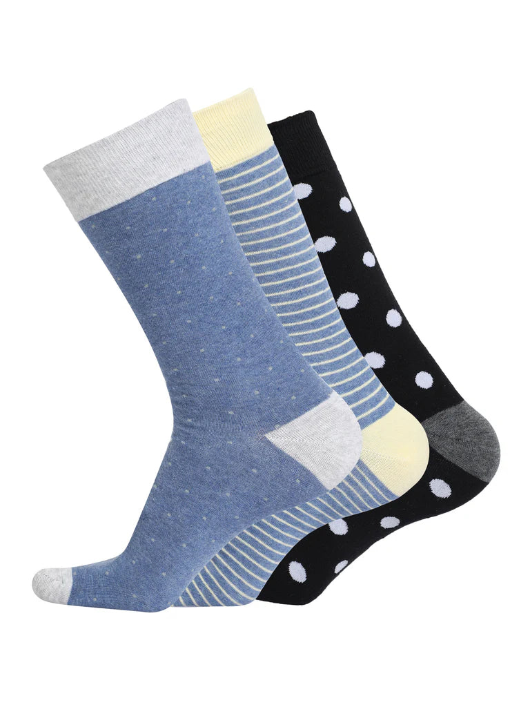 Crew length Regular Socks for Men (Combo of 3)