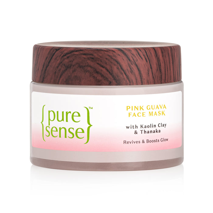 Pink Guava Face Mask with Kaolin Clay and Thanaka - Revives and Boosts Glow