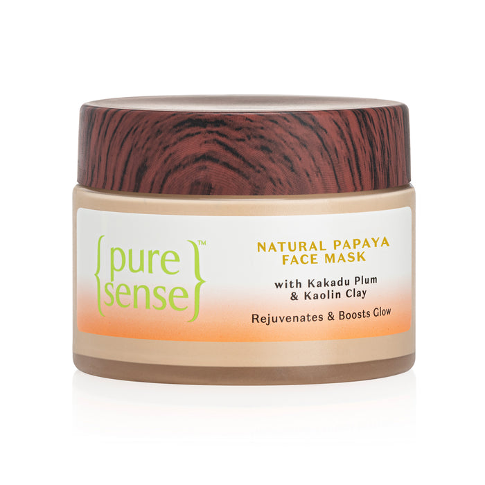 Natural Papaya Face Mask with Kakadu Plum and Kaolin Clay - Rejuvenates and Boosts Glow