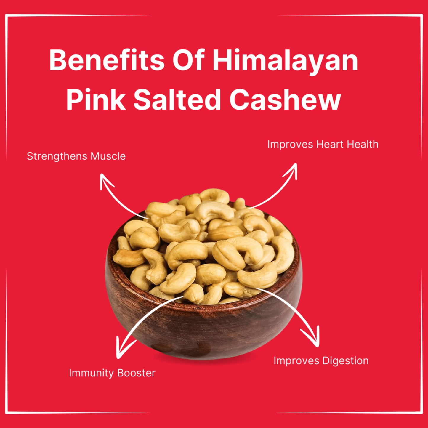 Himalayan Pink Salt Roasted Cashews - 200g