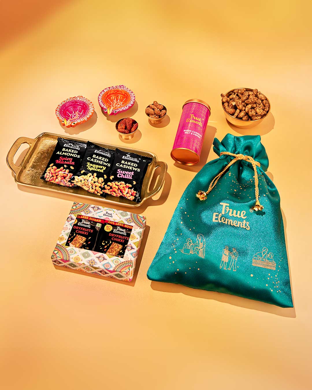 Wholesome Dry Fruits and Nuts Gourmet Potli Hamper