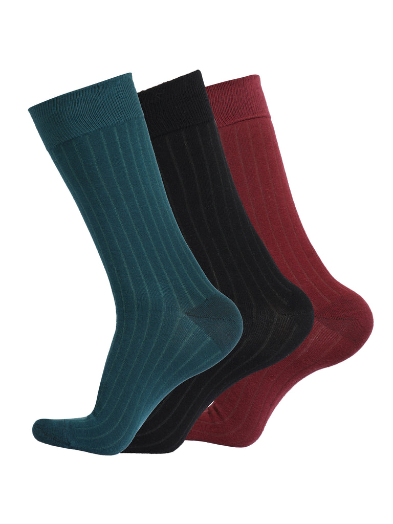 Crew length Regular Socks for Men (Combo of 3)