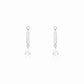 Zircon Silver Night Earrings