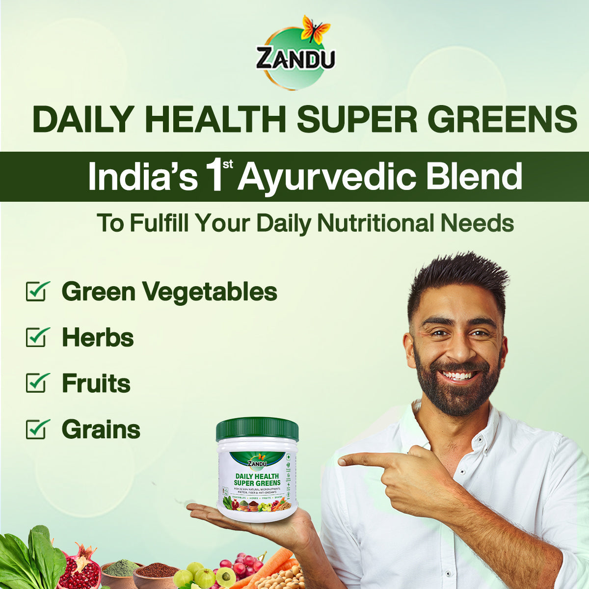 Daily Health Supergreens Powder (250g)