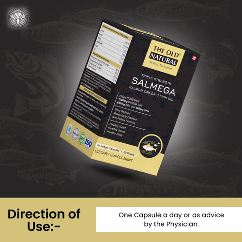 Salmega Triple Strength Omega 3 Fish Oil Capsules-30 Capsules