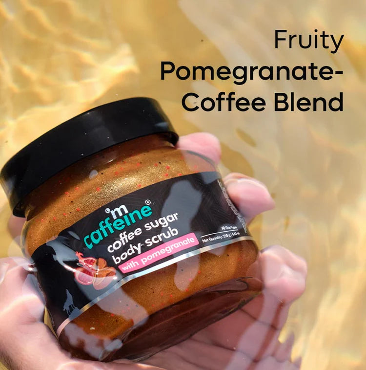 Coffee Sugar Body Scrub with Pomegranate - 250gm