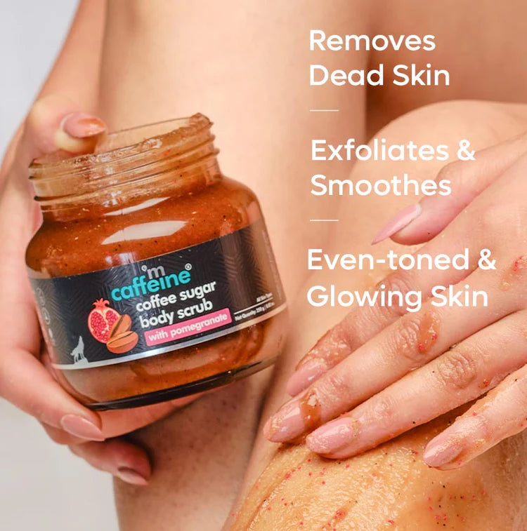 Coffee Sugar Body Scrub with Pomegranate - 250gm