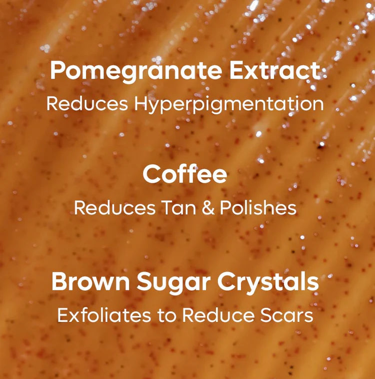 Coffee Sugar Body Scrub with Pomegranate - 250gm